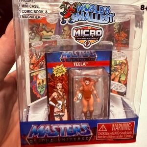 Super Impulse MOTU Teela Micro Figure Kids 1.25in Brown New Retro World Smallest